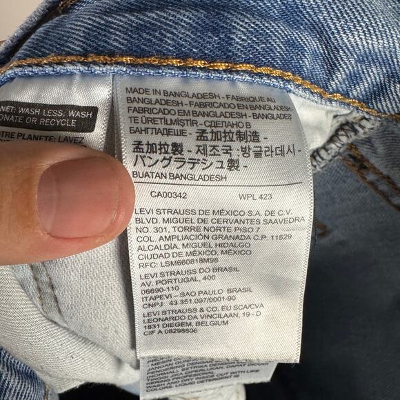 Levis 550 Straight Distressed Light Stonewash Jeans US Men's 32x32 - Picture 5 of 8